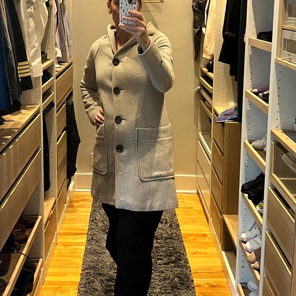 Grey wool coat - Picture 7 of 13